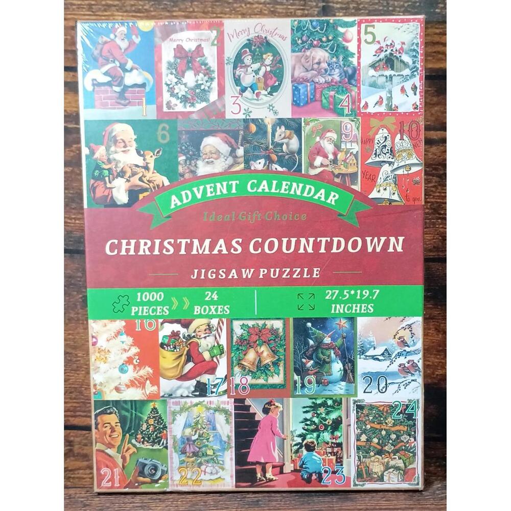 Christmas Countdown Advent Calendar Jigsaw‎ Puzzle 1000 Pieces